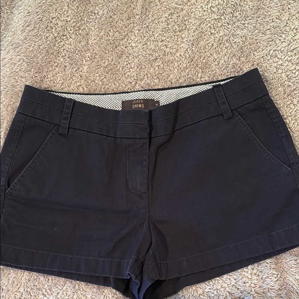 J. Crew Navy Chino Shorts Classic Style